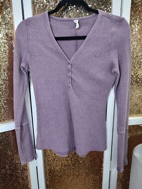 Ziya Don't Wake Me Thermal Top Purple Long Sleeve Small